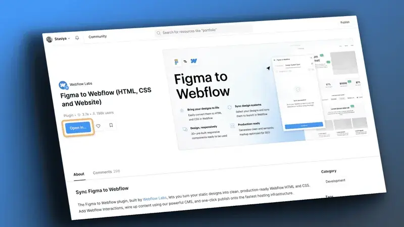 Figma to Webflow Plugin (HTML, CSS) | Design System Sync 2024