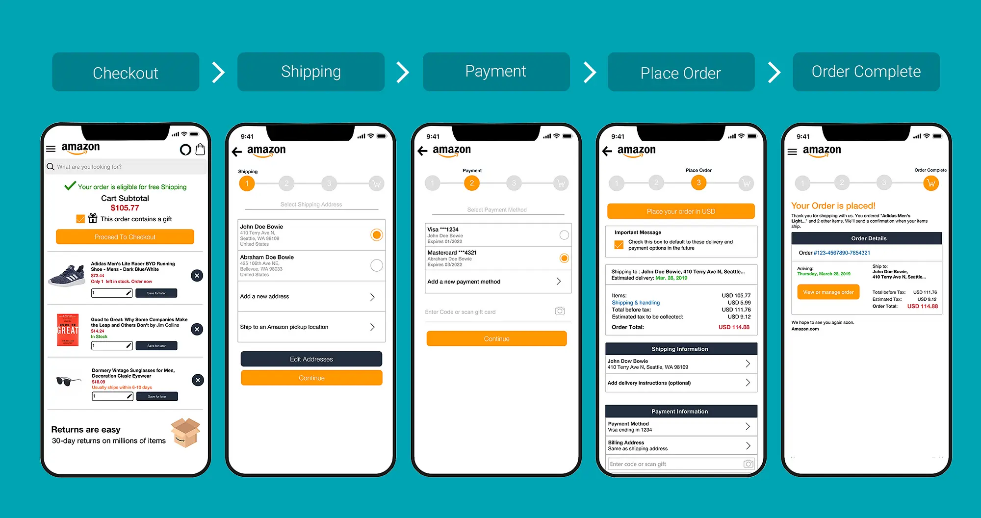 I felt the Amazon app was outdated, so I redesigned it using Design  Thinking principles — a UX case study | by Hamza Mahmood | UX Collective