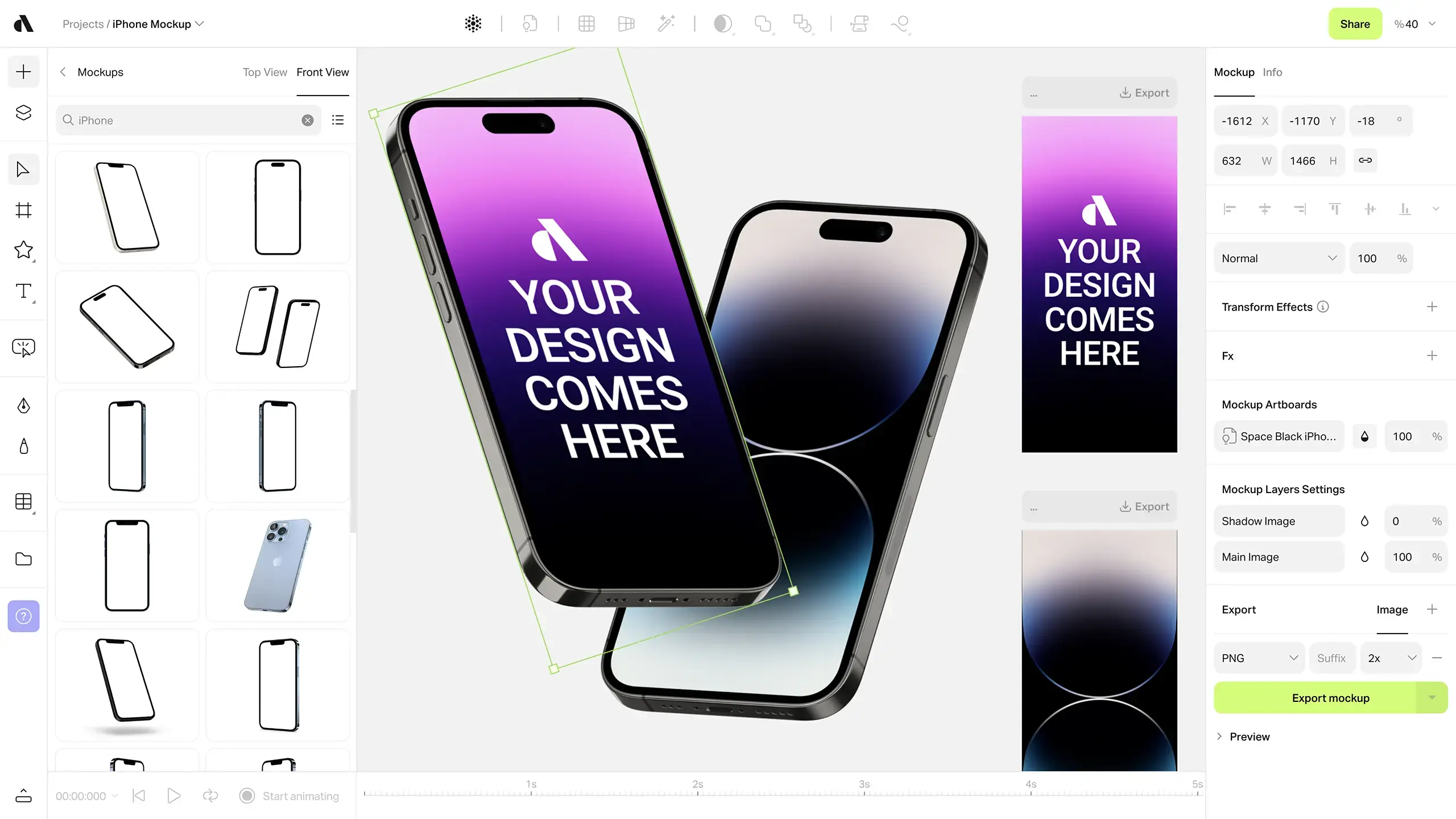 Artboard Studio — Online Free iPhone Mockup Collection